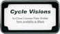 CYCLE VISIONS Beveled License Plate Frame - Black Beveled License Plate Frame - Team Dream Rides