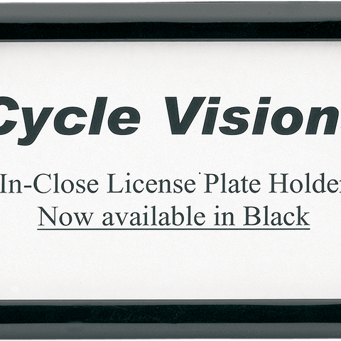 CYCLE VISIONS Beveled License Plate Frame - Black Beveled License Plate Frame - Team Dream Rides