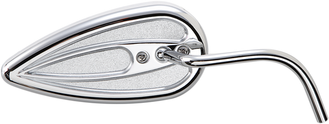 ARLEN NESS Tear Drop Mirror - Right Teardrop Mirror with Steel Stem - Team Dream Rides