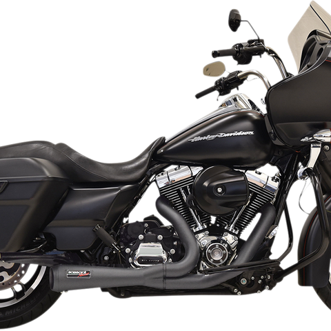 BASSANI XHAUST 2:1 Short Exhaust - Black Road Rage 2:1 Short Exhaust System - Team Dream Rides