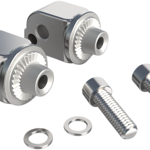 CIRO Footrest Adapter - Chrome Foot Rest Adapters - Team Dream Rides