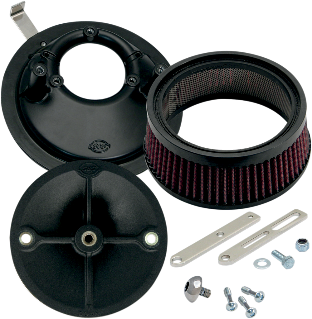 S&S CYCLE Air Cleaner Stealth Universal Super E/G Carburetor Super Stock™ Stealth Air Cleaner Kit - Team Dream Rides