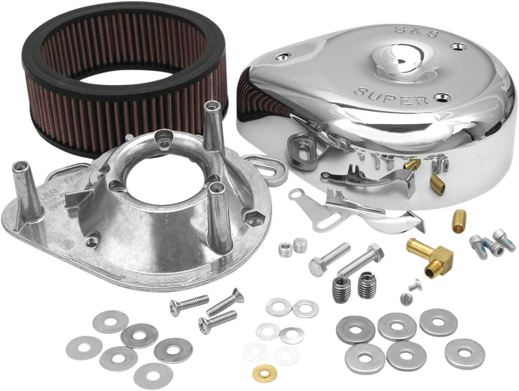 S&S CYCLE Teardrop Air Cleaner Kit - Chrome 17-0399 - Team Dream Rides