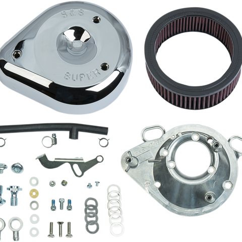 S&S CYCLE Teardrop Air Cleaner Kit - Chrome 17-0404 - Team Dream Rides