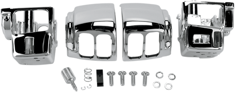 DRAG SPECIALTIES Chrome Switch Housing for '08 - '13 FLHX Handlebar Switch Housing Kit - Team Dream Rides