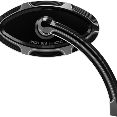 ARLEN NESS Cats Eye Forged Billet Mirror - Black - Right Cats Eye Forged Billet Mirror - Team Dream Rides