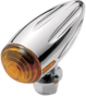 PRO-ONE PERF.MFG. Bullet Marker Light - Chrome/Ball-Milled Bullet Marker Lights - Team Dream Rides