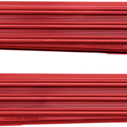 ARLEN NESS Saddlebag Latch Covers - Red Saddlebag Latch Covers - Team Dream Rides