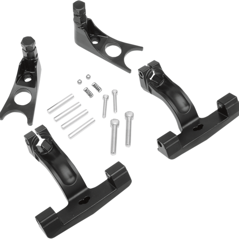 DRAG SPECIALTIES Passenger Floorboard Mount - Black - FLST Passenger Floorboard Mount Kit - Team Dream Rides