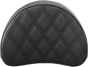 SADDLEMEN Lattice Stitched Sissy Bar Pad - Black Sissy Bar Pad - Team Dream Rides