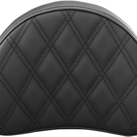 SADDLEMEN Lattice Stitched Sissy Bar Pad - Black Sissy Bar Pad - Team Dream Rides
