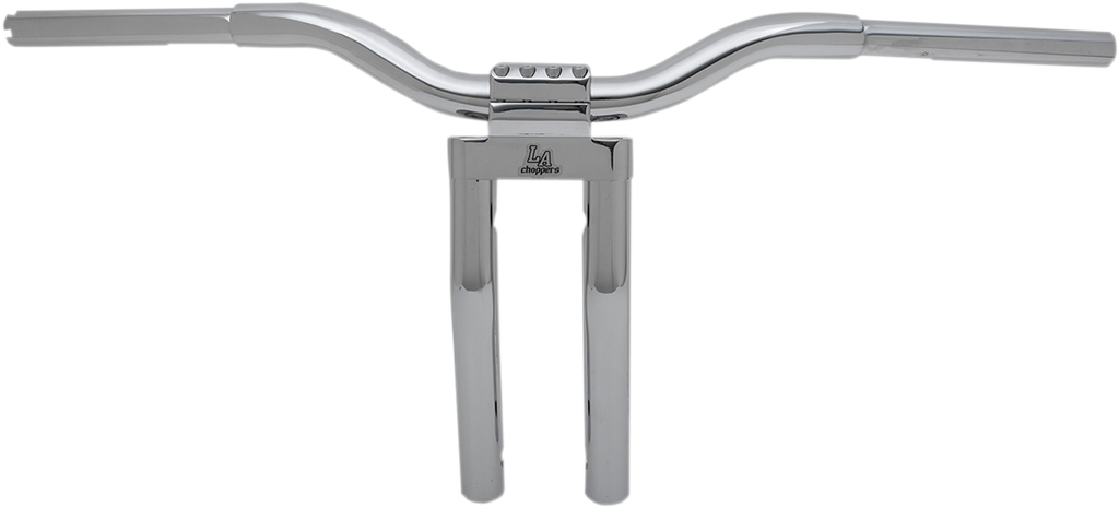 LA CHOPPERS Chrome 13" Kage Fighter Handlebar w/ Pullback Kage Fighter-T Pullback Handlebar - Team Dream Rides