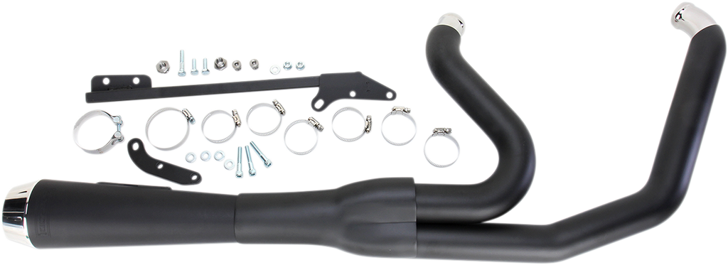 BASSANI XHAUST Road Rage Exhaust - Black - Short - '06-'17 FXD Road Rage 2:1 Exhaust System - Team Dream Rides