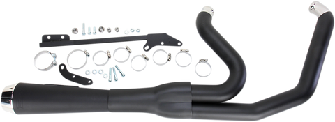 BASSANI XHAUST Road Rage Exhaust - Black - Short - '06-'17 FXD Road Rage 2:1 Exhaust System - Team Dream Rides