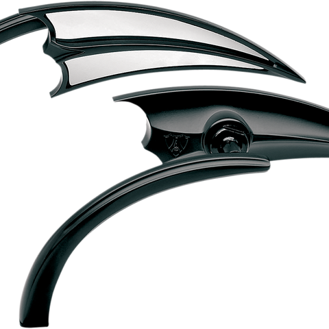 ARLEN NESS Scoop Triangle Mirror - Black - Right Micro-Mirror — Scoop - Team Dream Rides