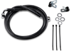 DRAG SPECIALTIES Brake Line - Front - Black - +6" - '99-'07 FXST Extended Length Black Vinyl Brake Line Kit - Team Dream Rides