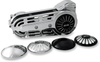 BELT DRIVES LTD. 2" Drive Belt - Chrome 2" Belt Drive Kit with Changeable Domes - Team Dream Rides