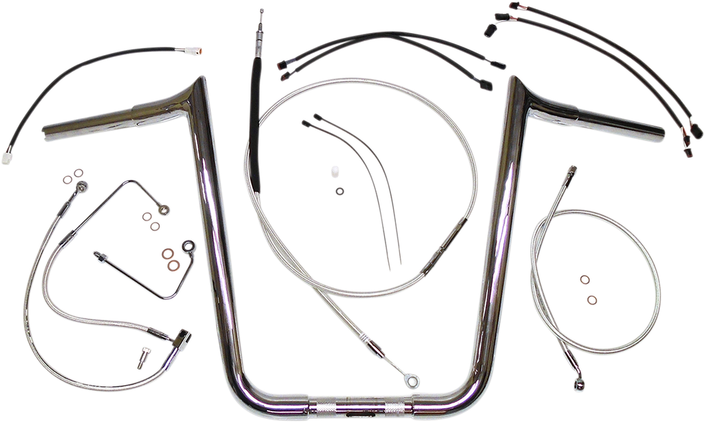 MAGNUM Sterling Chromite II® Control Cable Kit Sterling Chromite II® Designer Handlebar Installation Kit - Team Dream Rides