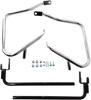 DRAG SPECIALTIES Saddlebag Support Kit - 14-19 FLT - Chrome Saddlebags Guards/Support Kit - Team Dream Rides