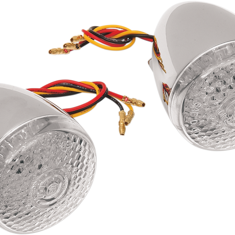 DRAG SPECIALTIES Turn Signal Kit - Clear/Amber Deuce-Style DOT Compliant LED Turn Signal Kit — Turn Signal - Team Dream Rides