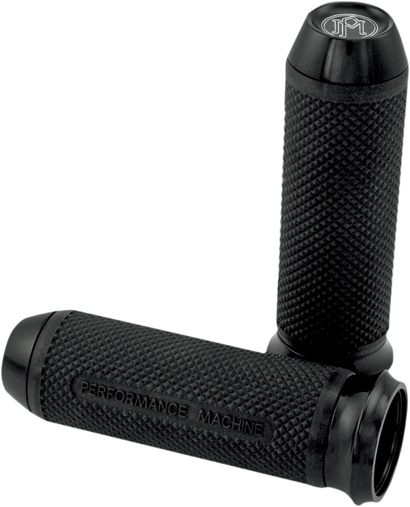 PERFORMANCE MACHINE (PM) Black Elite Grips for Cable Elite Custom Grips - Team Dream Rides