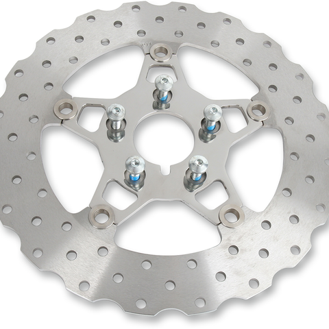 EBC Brake Rotor - Polished Carrier - FSD011C FSD Series Stainless Steel Front Brake Rotor for Big Twins - Team Dream Rides