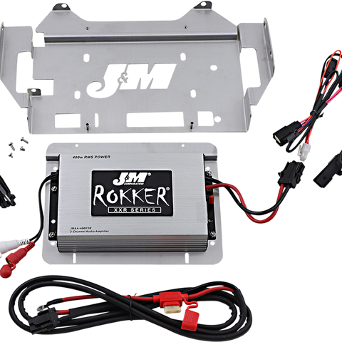 J & M 400w 2-CH Amplifier Kit - 14-20 Street Glide/Ultra 400W 2 Channel Amplifier Kit - Team Dream Rides