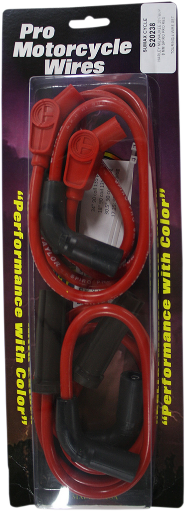 SUMAX Spark Plug Wires - Red - FL 8mm Custom-Fit Spark Plug Wire Kit - Team Dream Rides