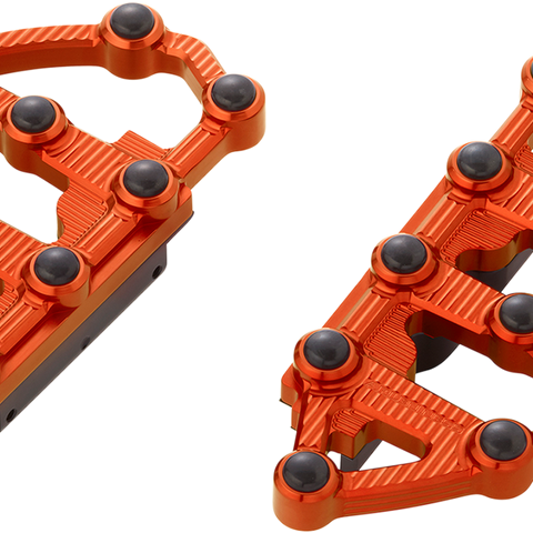 ARLEN NESS MX Passenger Floorboards - Orange MX Billet Floorboards - Team Dream Rides