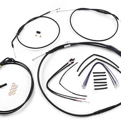 BURLY BRAND Black Vinyl Jail Bar Cable Kit for 12