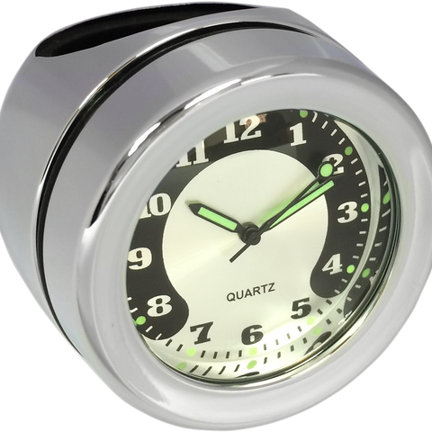 DRAG SPECIALTIES Handlebar Mount Clock - Chrome - For 1.25