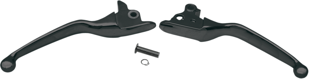 DRAG SPECIALTIES Black Lever Set Wide Blade Lever Set - Team Dream Rides