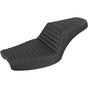 SADDLEMEN Step Up Seat - Tuck and Roll/Lattice Stitched - Black Step Up Seat — Tuck and Roll/Rear Lattice Stitch - Team Dream Rides