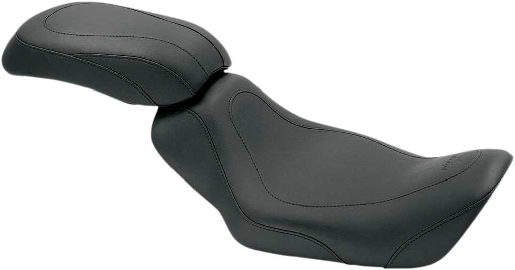 MUSTANG Tripper Solo Seat - Tuck and Roll - Dyna Tripper™ Synthetic Leather Solo Seat - Team Dream Rides