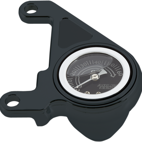 ARLEN NESS Oil Pressure Gauge Kit - Black Anodized Finish Oil Pressure Gauge Kit — Black - Team Dream Rides