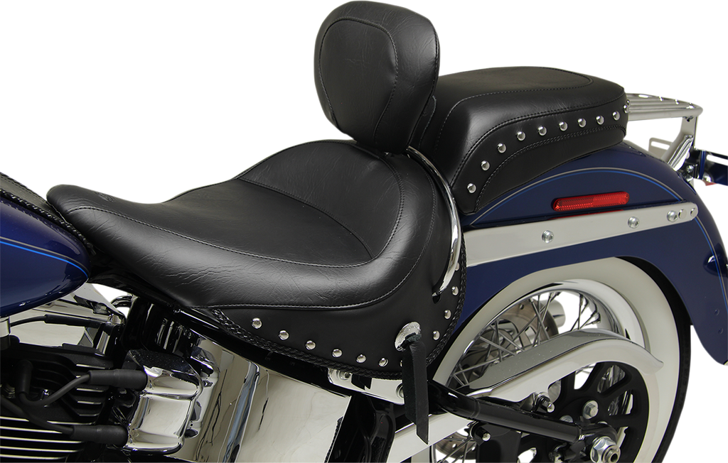 MUSTANG Wide Rear Seat - Studded - Deluxe Wide-Style Rear Seat - Team Dream Rides