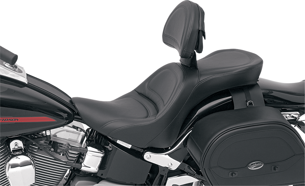 SADDLEMEN Explorer Seat - Backrest - FLSTF '07-'17 Explorer 2-Up Seat - Team Dream Rides