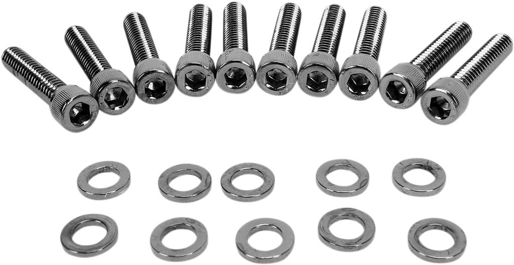 DRAG SPECIALTIES Bolt Kit Camshaft Cover Knurled Socket-Head Bolt Set - Team Dream Rides