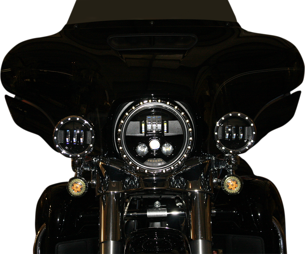 CUSTOM DYNAMICS ProBEAM LED Headlamp 7" - Black 7" ProBeam® LED Headlamp - Team Dream Rides