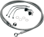 DRAG SPECIALTIES Brake Line - Front - FXDWG Stainless Steel Brake Line Kit - Team Dream Rides