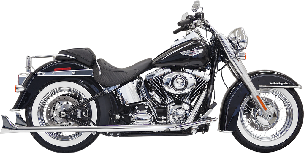 BASSANI XHAUST Fishtail Exhaust - 33" - Softail Fishtail True Dual Exhaust System — without Baffles - Team Dream Rides