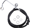 DRAG SPECIALTIES Brake Line - +10" - Black - '15-'17 Softail Extended Length Stainless Steel Brake Line - Team Dream Rides