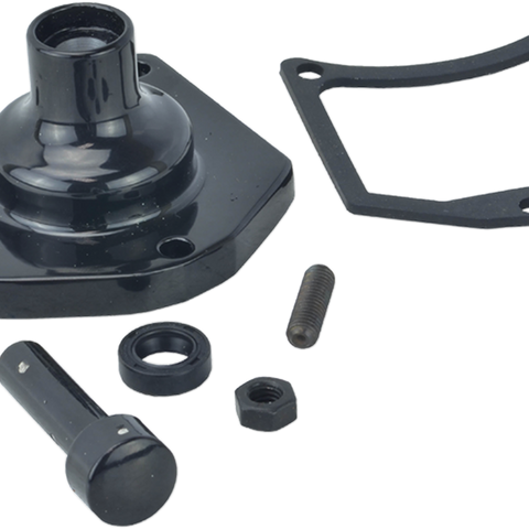 DRAG SPECIALTIES Solenoid End Cover - Starter Button - Gloss Black Solenoid End Cover/Starter Buttons - Team Dream Rides