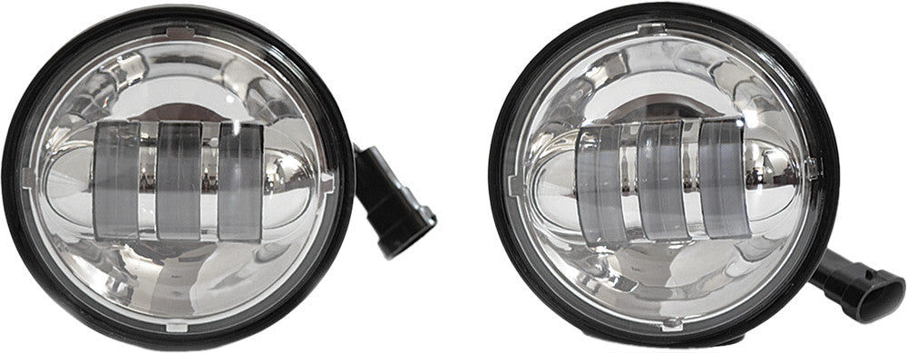 4.5" LED PASSING LAMPS CHROME HIGH DEFINITION - Team Dream Rides