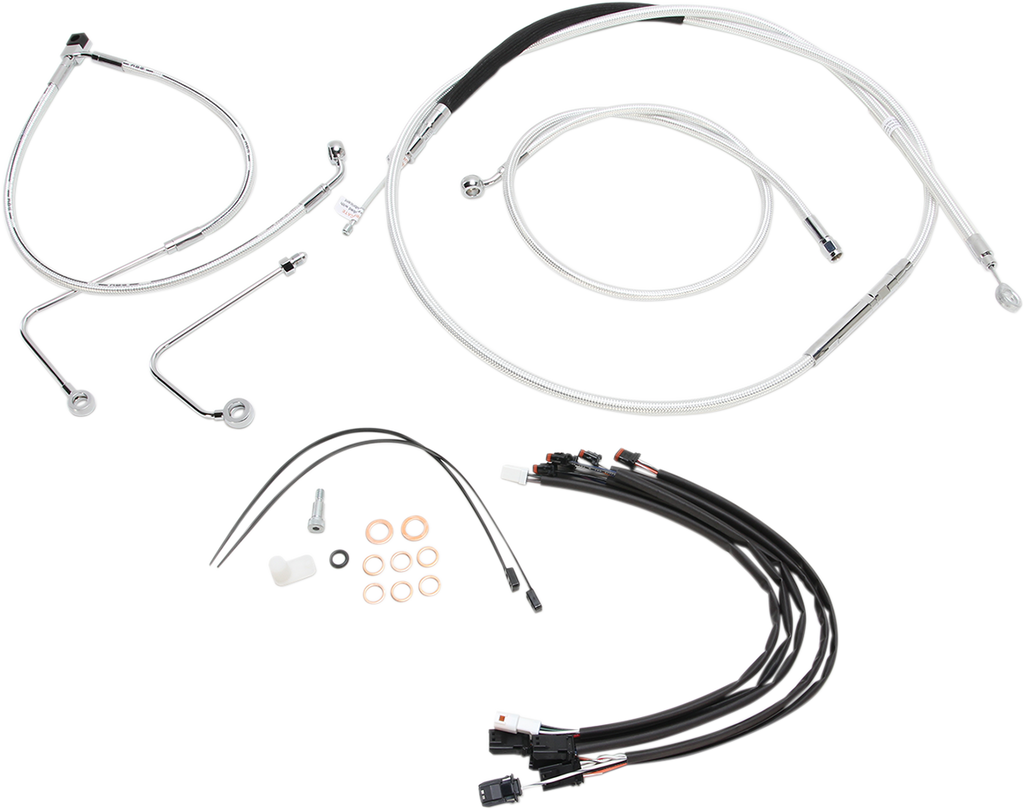 MAGNUM Sterling Chromite II® Handlebar and Installation Kit 1-1/4" Caliber Handlebar Installation Kit — Ape Hanger/Installation Kit - Team Dream Rides