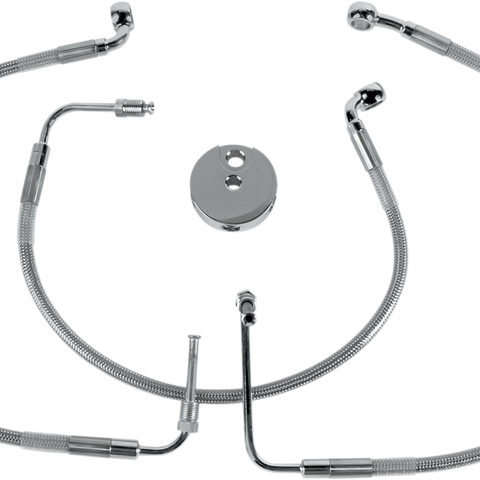 DRAG SPECIALTIES Brake Line- Front - XLS '96-'03 Stainless Steel Brake Line Kit - Team Dream Rides