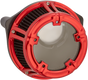 ARLEN NESS Air Cleaner Method XL Red Method™ Clear Series Air Cleaner - Team Dream Rides