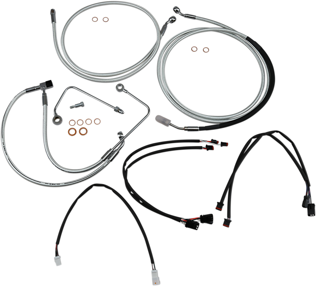 MAGNUM Sterling Chromite II® Control Cable Kit Sterling Chromite II® Designer Handlebar Installation Kit - Team Dream Rides