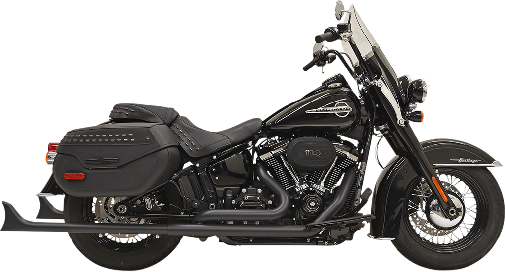 BASSANI XHAUST Fishtail Exhaust without Baffle - 33" Fishtail True Dual Exhaust System - Team Dream Rides