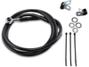 DRAG SPECIALTIES Brake Line - Front - Black - +4" Extended Length Black Vinyl Brake Line Kit - Team Dream Rides